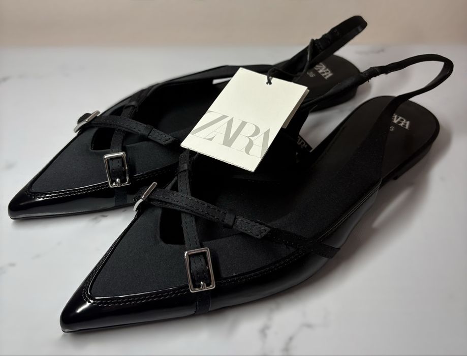 Чорні балетки ZARA