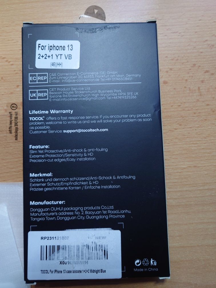 Silikonowe Etui do iPhone 13 szkła ochronne na ekran i aparaty 5w1