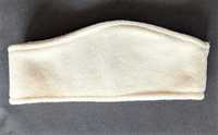 Kremowa opaska polarowa, obwód 50 cm