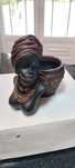 Busto africano em poliresina