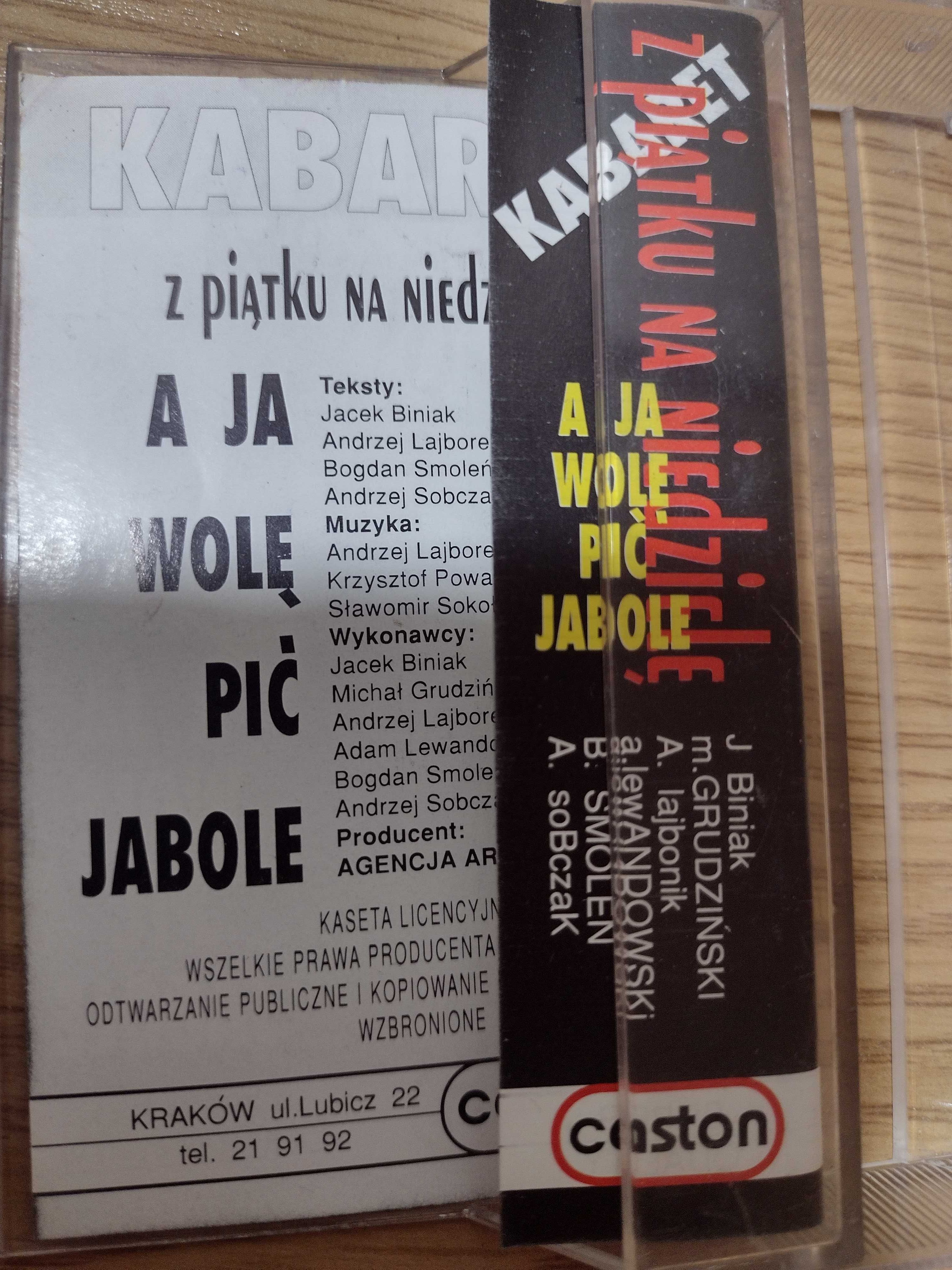Kaseta Kabaret z piątku na niedzielę A ja wolę pić jabole Smoleń
