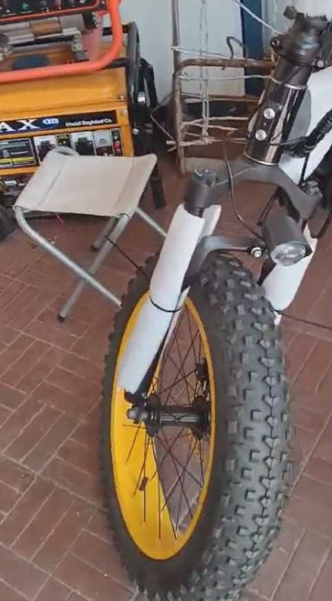 фетбайк 25 ач 1200 в електробайк електро велосипед запас 70 км shimano