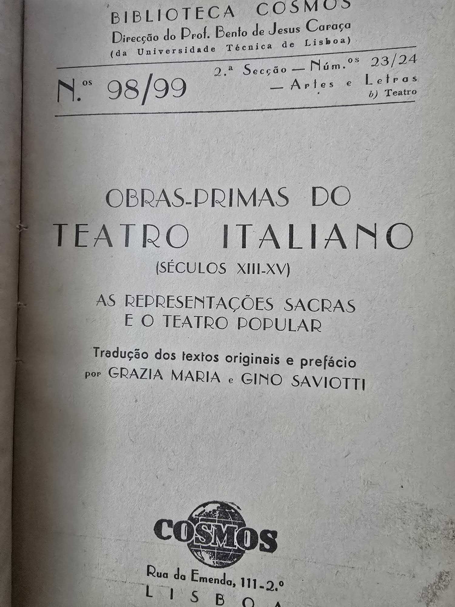 Obras-Primas do Teatro Italiano - 3 Vols.