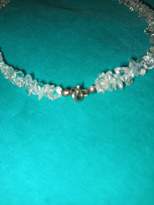 Naszyjnik z przezroczystego materiału - PRL