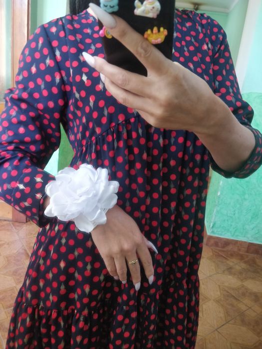 Чокер квітка на шию, прикрасити одежу цветок на шею. Весілля Девичник