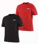 Футболка MILWAUKEE, WWSS дихаюча червона, чорна M, L, XL, XXL