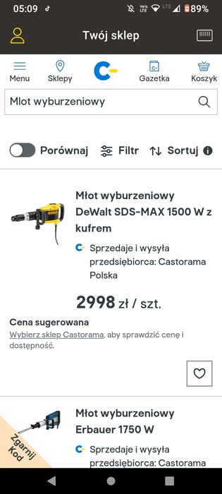 Młot wyburzeniowy nowy