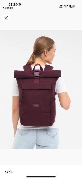 Plecak Larkson Unisex – kolor Berry (bordowy)