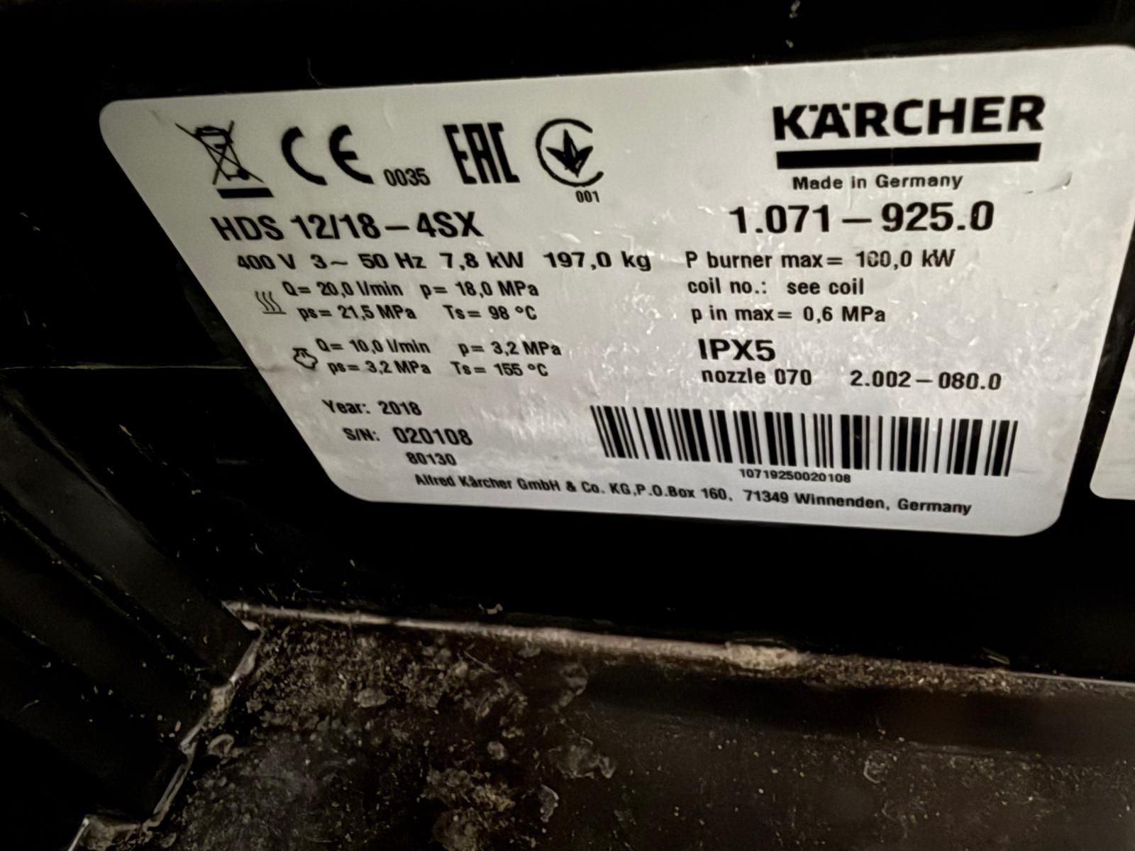 Myjka cieplowodna Karcher HDS 12/18-4SX