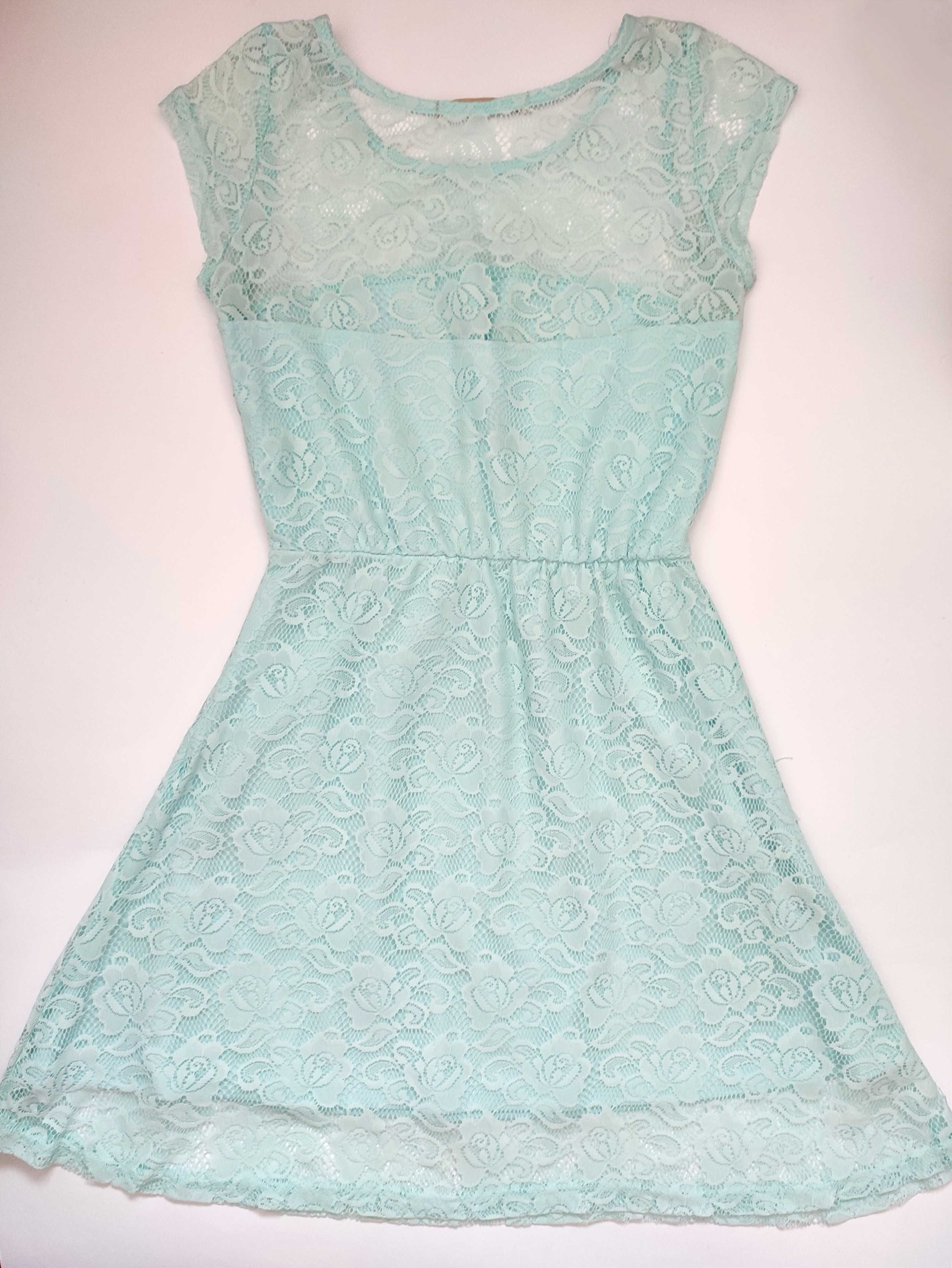 House sukienka z koronki XS kawaii lolita pastel coquette