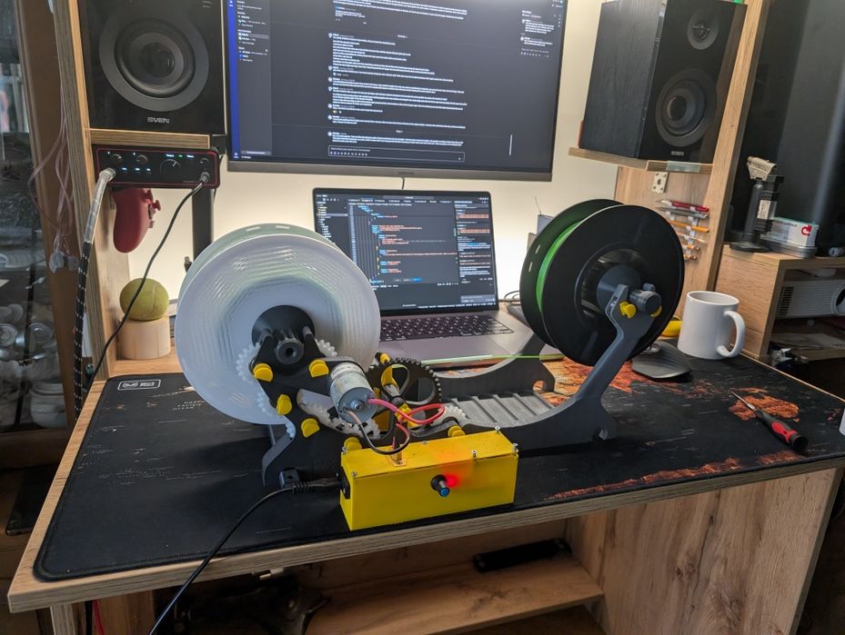 Перемотувач котушок 3d пластику Spool rewinder