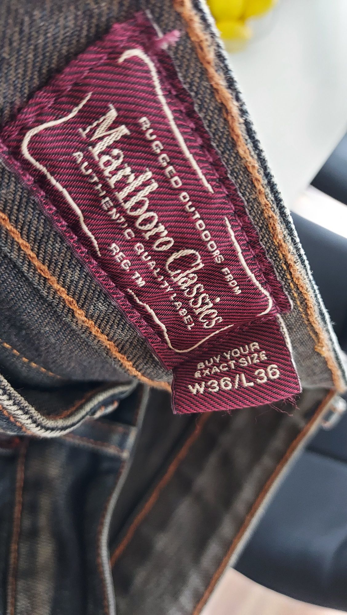 Spodnie jeansy Malboro classic W36L36 vintage