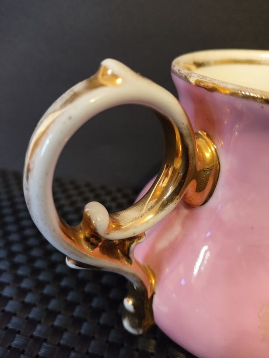 Mlecznik Carl Tielsch Altwasser Stary Zdrój Porcelana Śląska Różowa