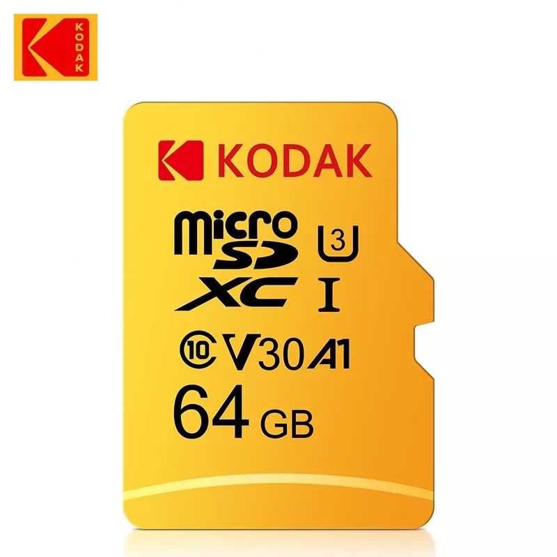 ОРИГИНАЛ! Карта памяти Kodak 128Gb, 64GB microSDXC C10 UHS-I U3 V30 A1