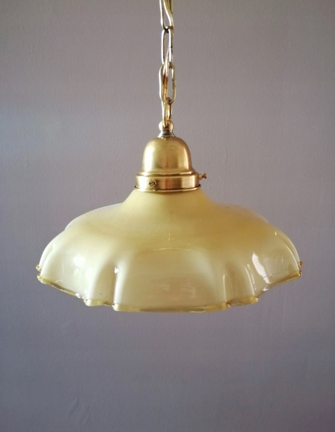 Lampa przedwojenna klosz art deco