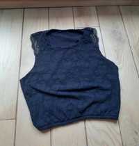 Crop top czarny Reserved XS