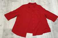Bluzka koszulowa rozpinana czerwona 54 Essence
