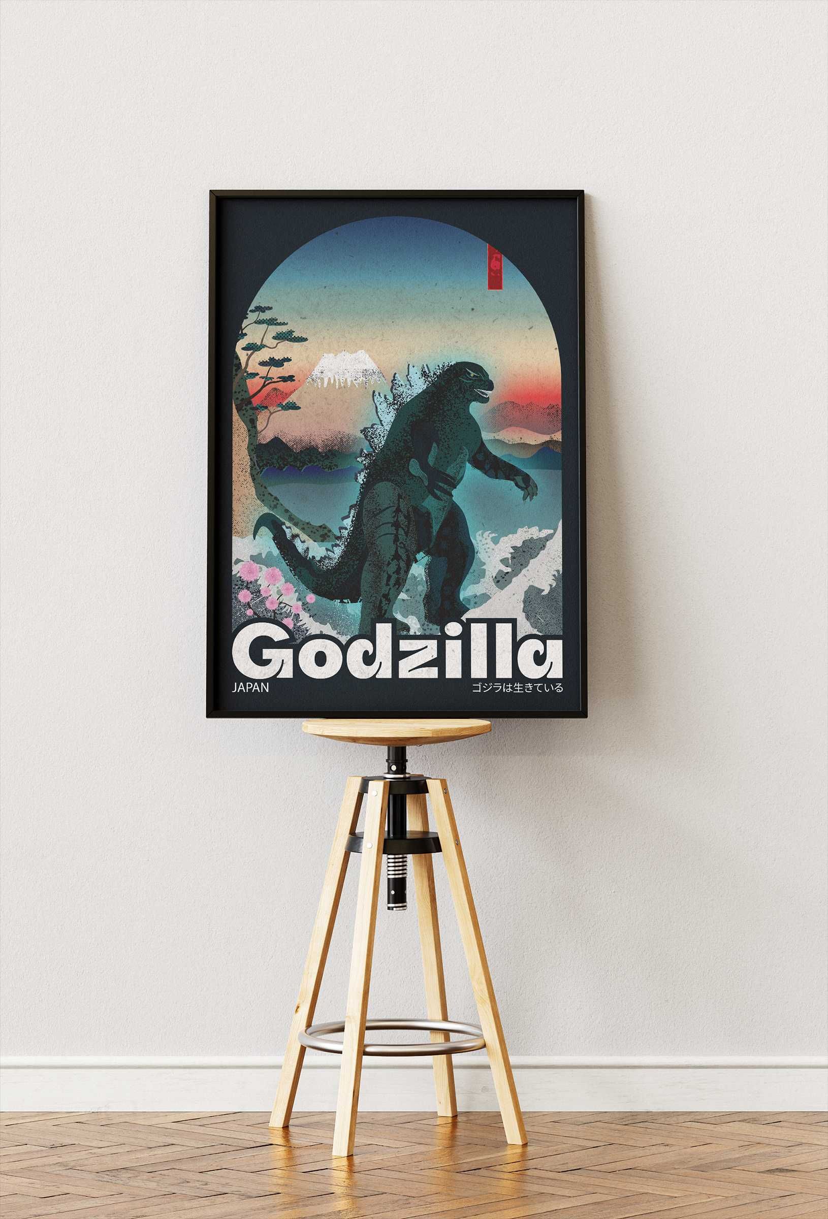 Plakat "Godzilla", 50x70 cm, nowy