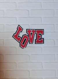 Naszywka, naprasowanka: napis Love 2 (miłość)