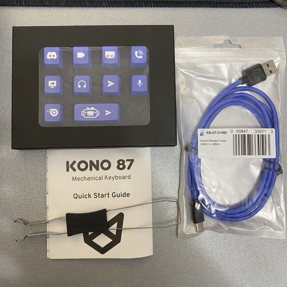 Механічна клавіатура KONO 87 TKL RGB Hotswap Discord 2021 Snowsgoving