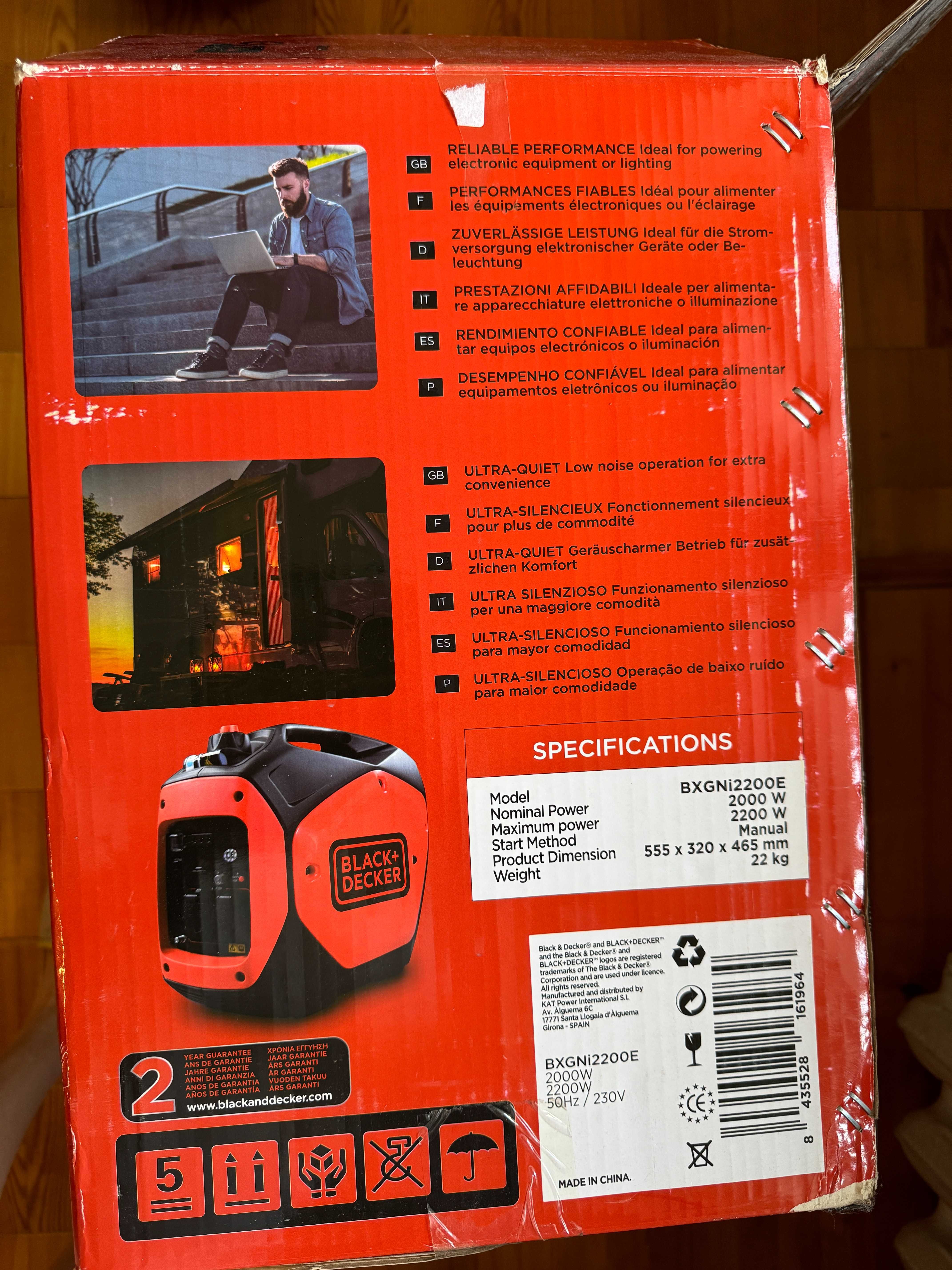 Інверторний бензиновий генератор Black+Decker BXGNi2200E Б\У