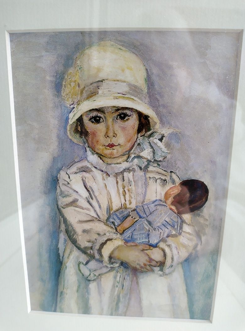 Картина репродукция Девушка с куклой