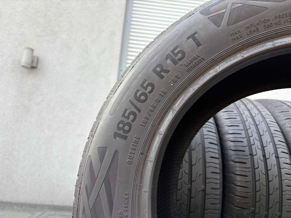 2szt letnie 185/65R15 Continental 6mm 2022r świetny stan! L601 gwaranc