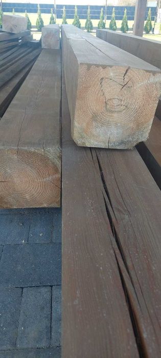 Drewno na wiatę sezonowane pomalowane