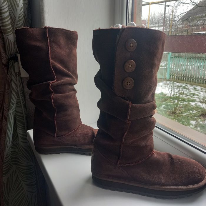 Чоботи жіночі зимові SKECHERS,шкіра-замша.Роз.40,устілка27см.Теплі.