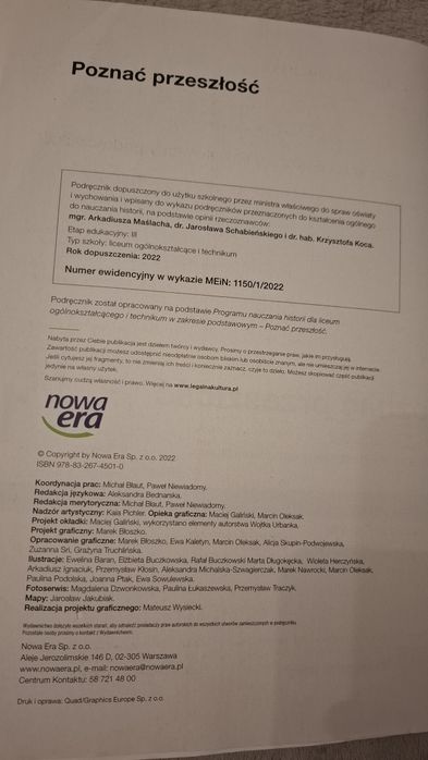 Poznać przeszłość 1 historia do liceum I technikum nowa era