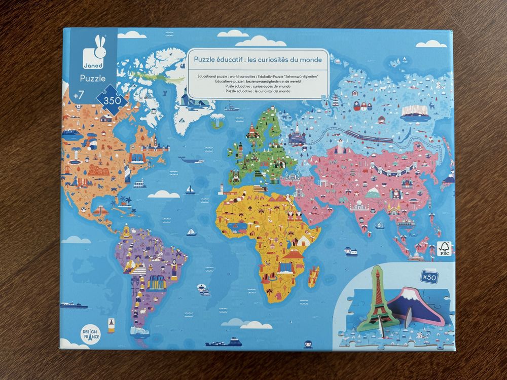Puzzle As curiosidades do mundo, JANOB