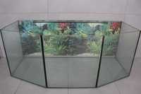 Duże szklane akwarium sześcian sześciokątne 82 cm ryby gady terrarium
