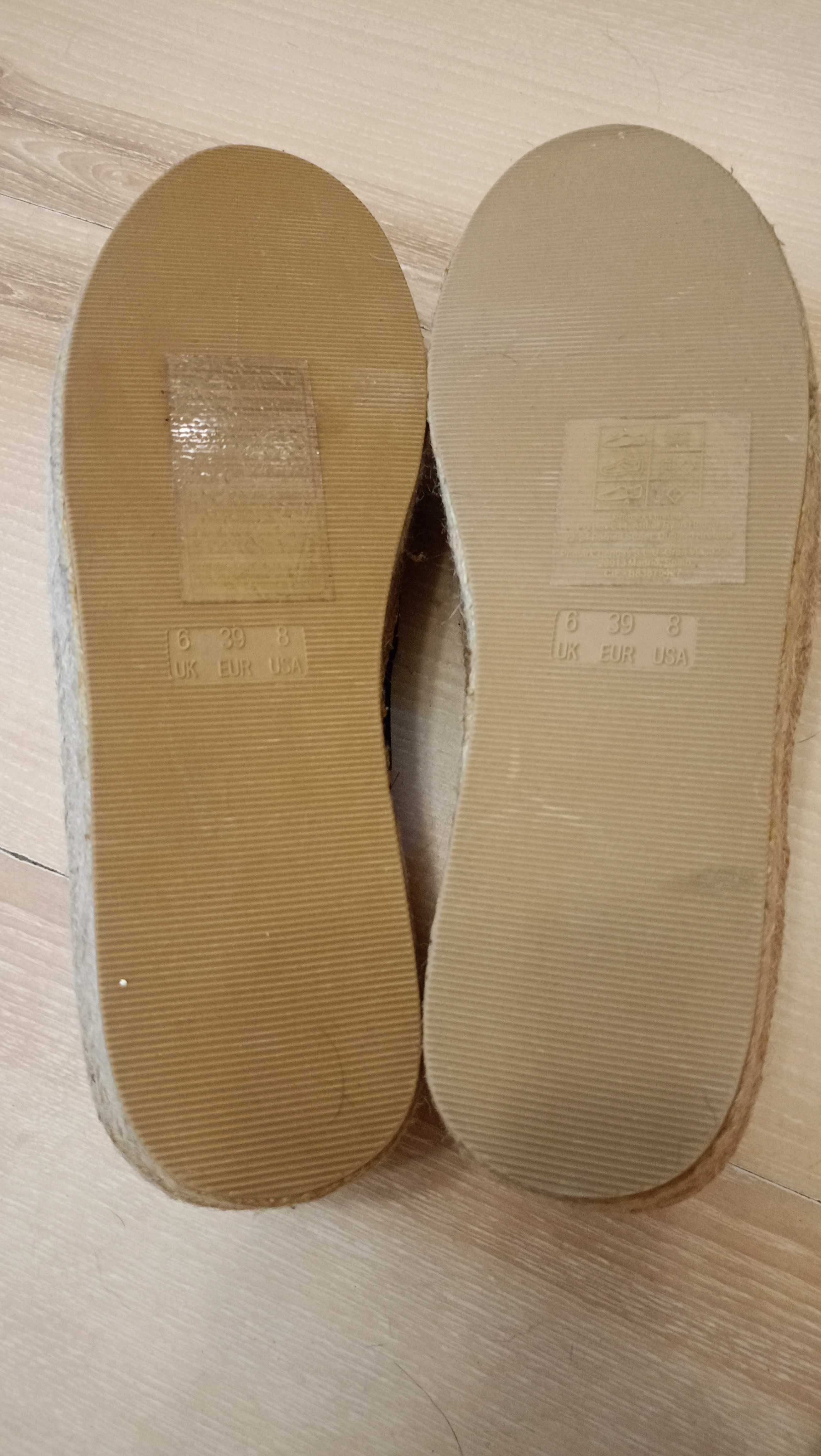 эспадрильи, мокасины на высокой подошве Primark 6-ка.39р