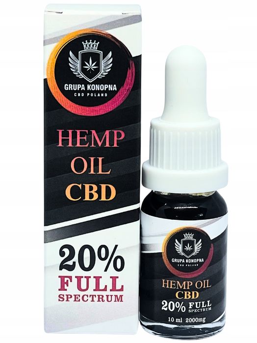 Olejek konopny CBD 20 % 2000 mg RAW 10 ml | Gęsty | mocny |świeży|