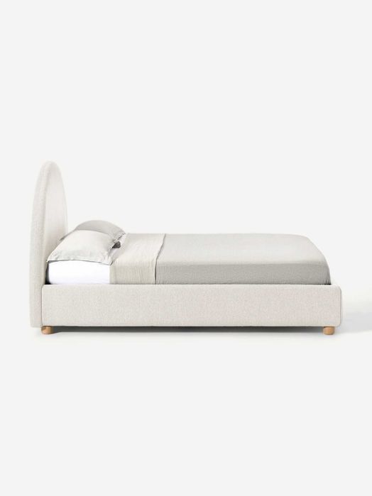 Łóżko tapicerowane z miejscem do przechowywania Ebba (Westwing)