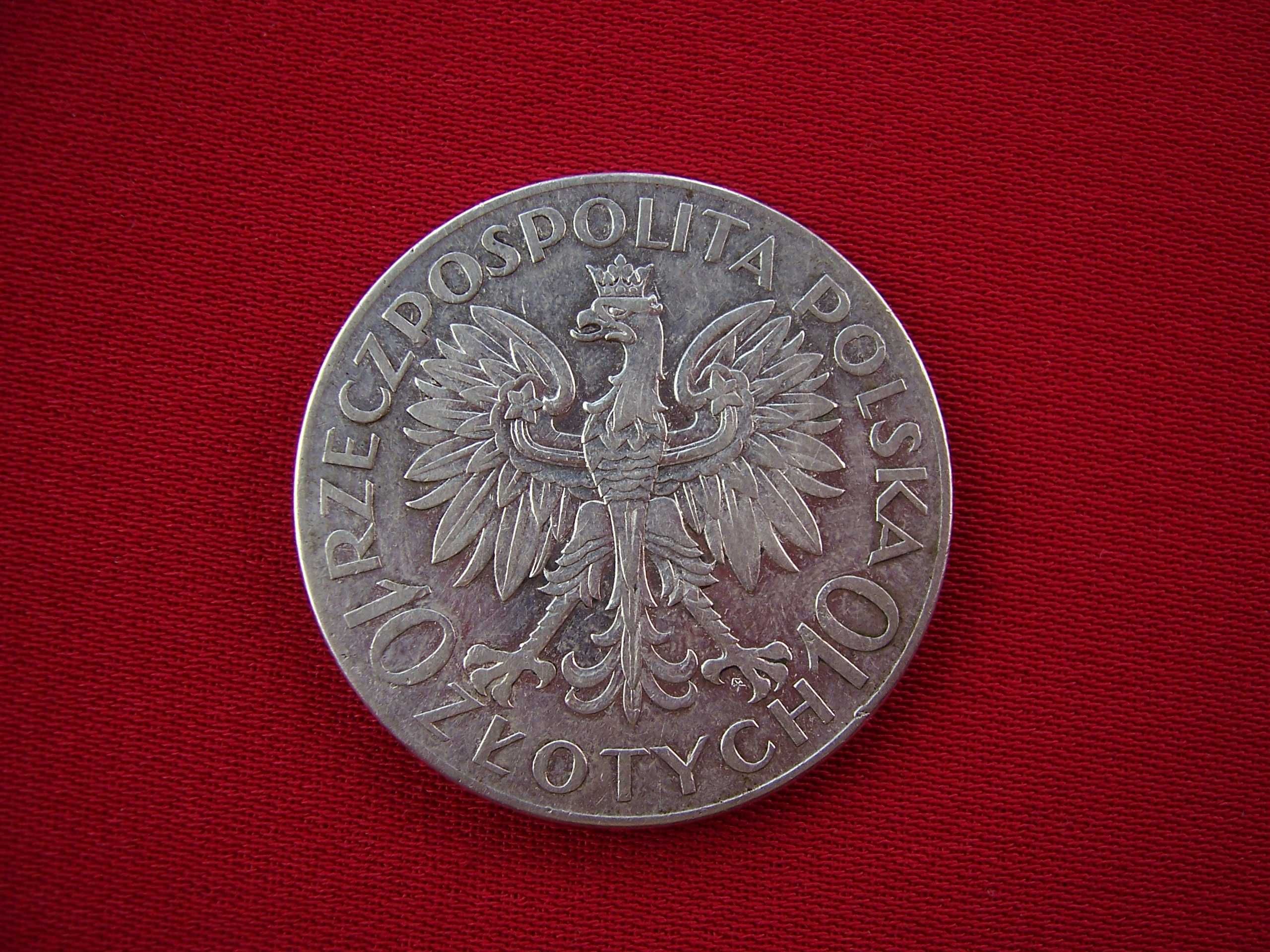 Moneta Polska 10 zł 1933 ROMUALD TRAUGUTT nr 004