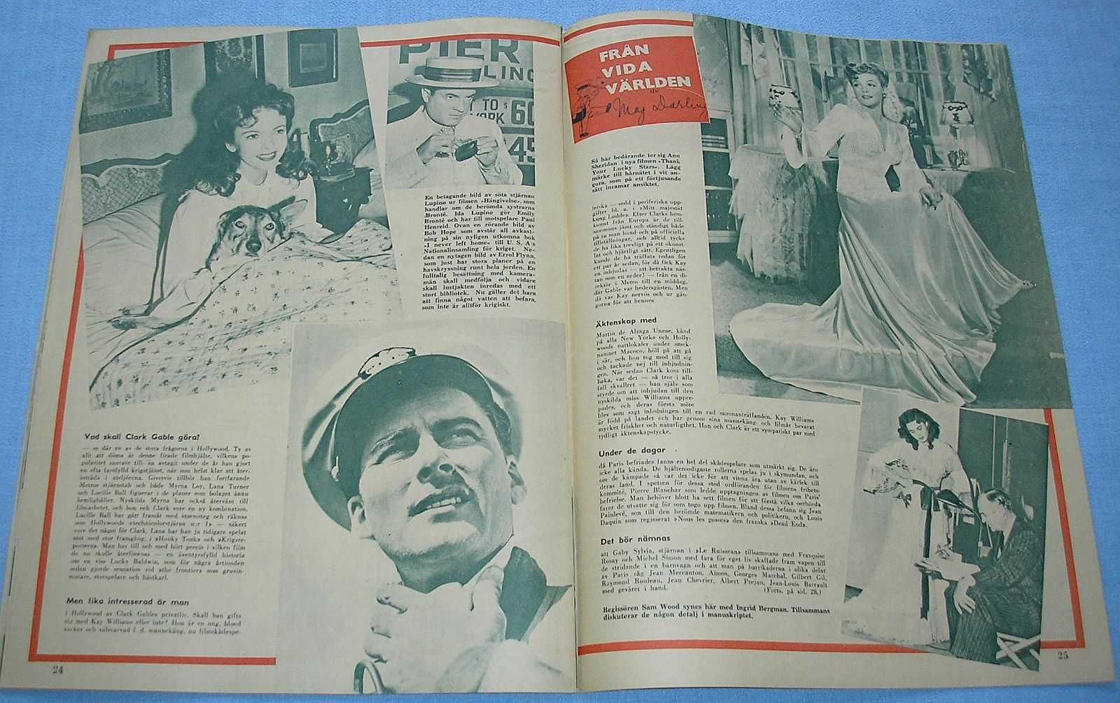FilmJournalen nr 46 z 12 listopada 1944 r.  Sonja Wigert