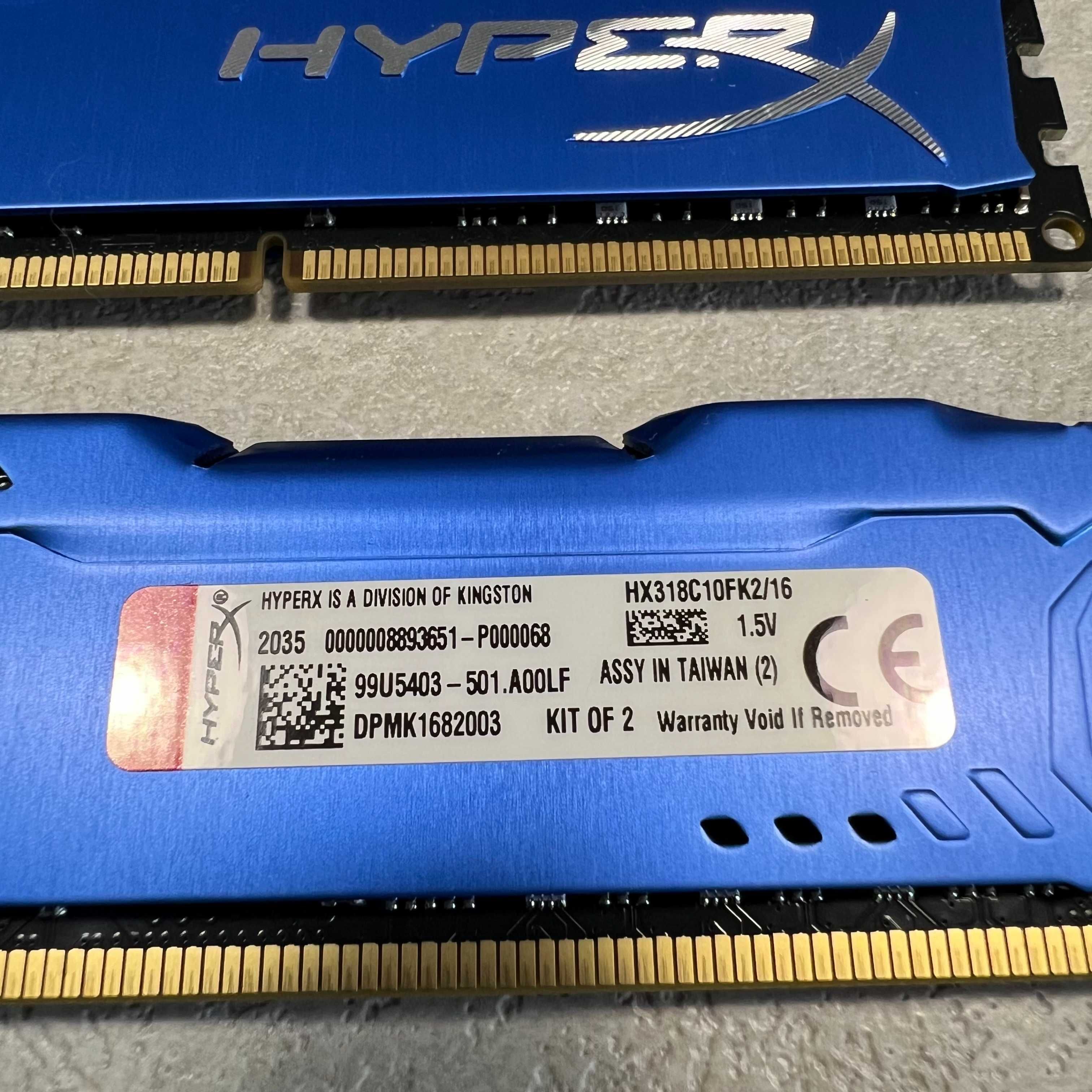Оперативна пам'ять HyperX DDR3-1866 16GB (Kit of 2x8gb) FURY Blue