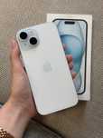 Вживаний iPhone 15 128gb blue з коробкою ідеальний