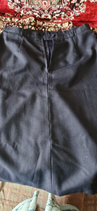 Юбка темно синяя шерсть р.48-50