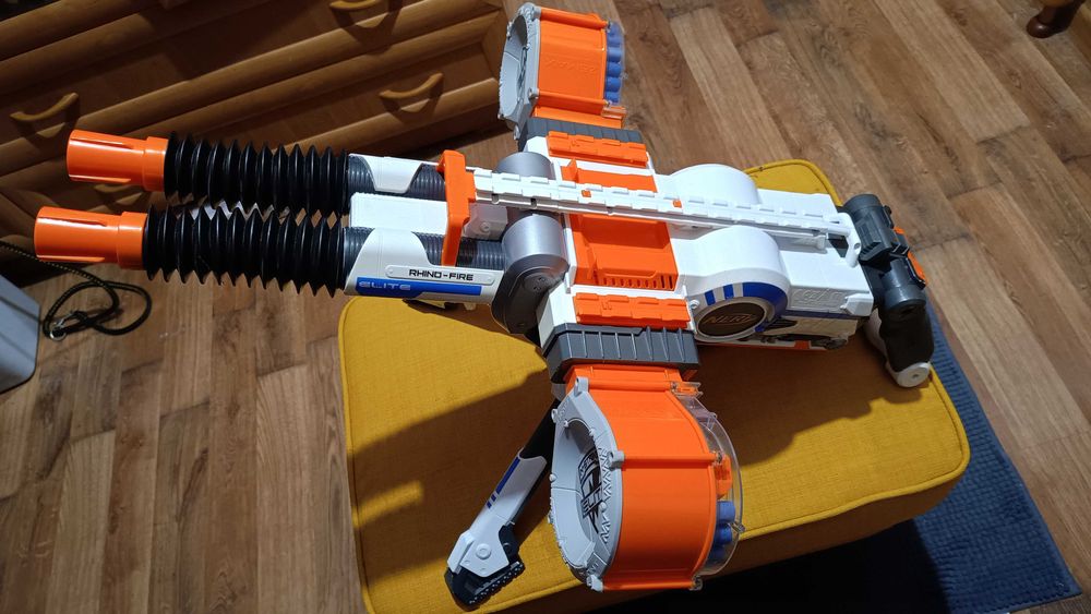 NERF Rhino Fire elite działko wyrzutnia