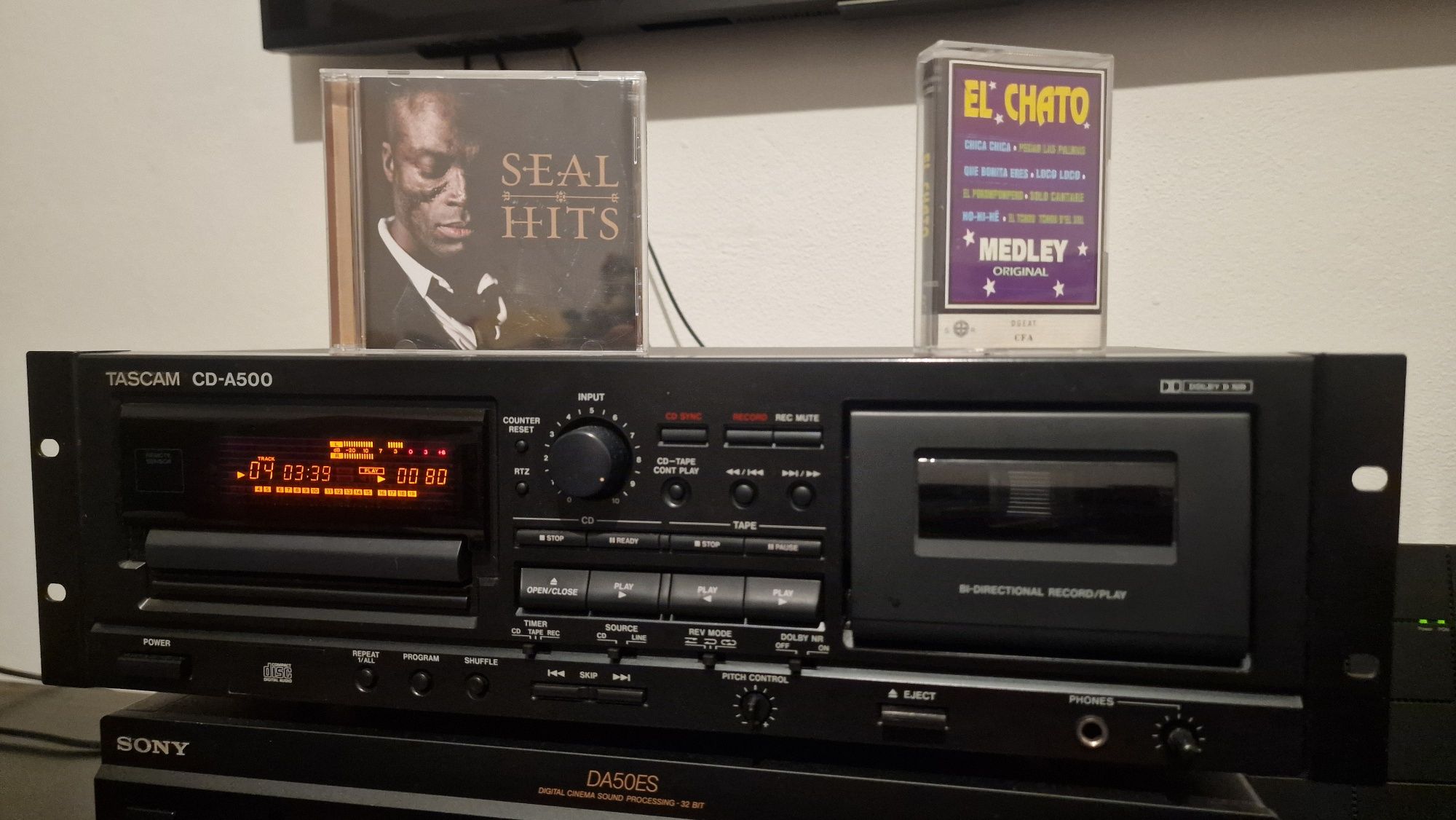 TASCAM CD-A500 - CD / Cassete Profissional