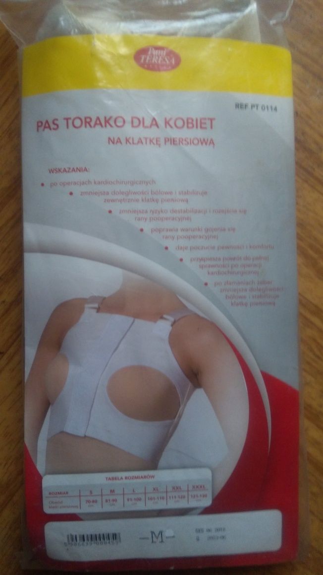 Pas rehabilitacyjny klatki piersiowej dla kobiet M