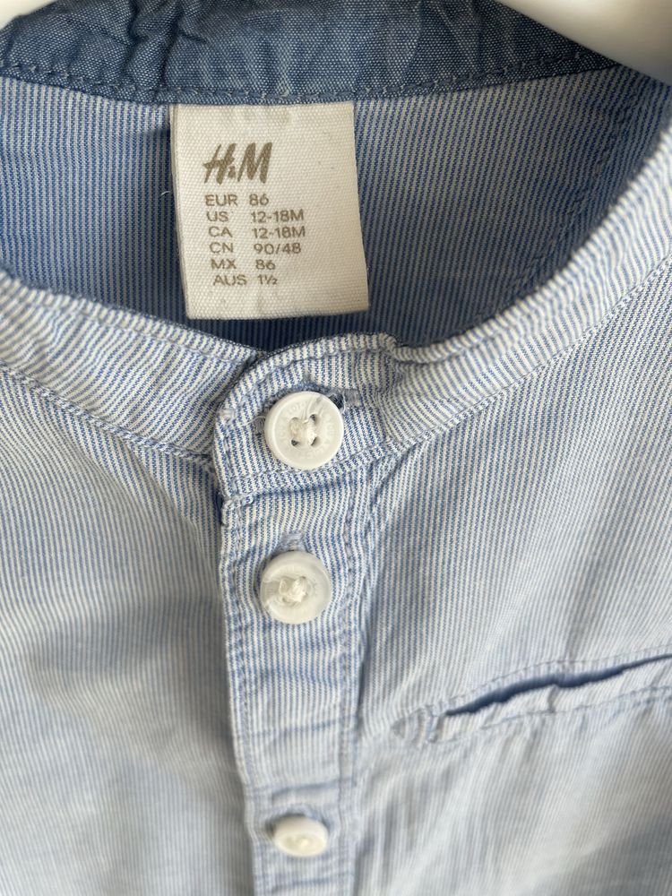 Koszula ze stójką H&M rozm. 86