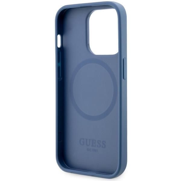 Etui Guess Guhmp14Lp4Rpsb Na iPhone 14 Pro - Niebieskie z Logo 4G