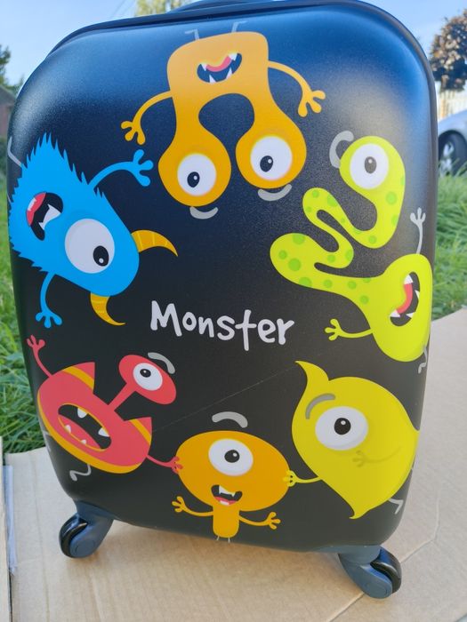 Walizeczka z plecakiem dla dzieci Monster