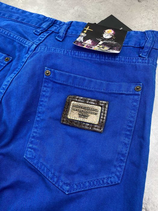 Мужские джинсы Dolce Gabbana синие джинсы Дольче Габана d011