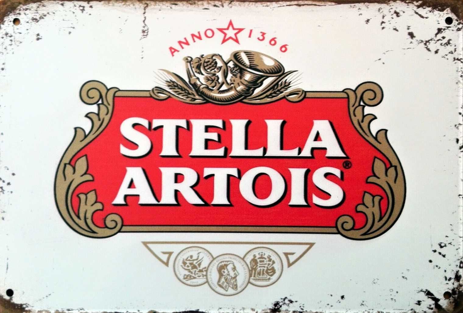 7 Placas decorativas retro, de Cervejas Antigas, novas, 30 x 20 cm