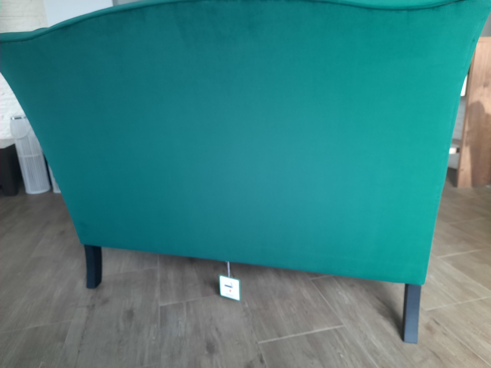 Elegancka Sofa uszak. Butelkowa zieleń