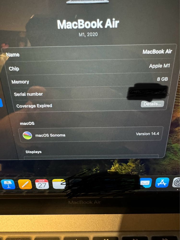 Macbook Air M1 8gb 13’